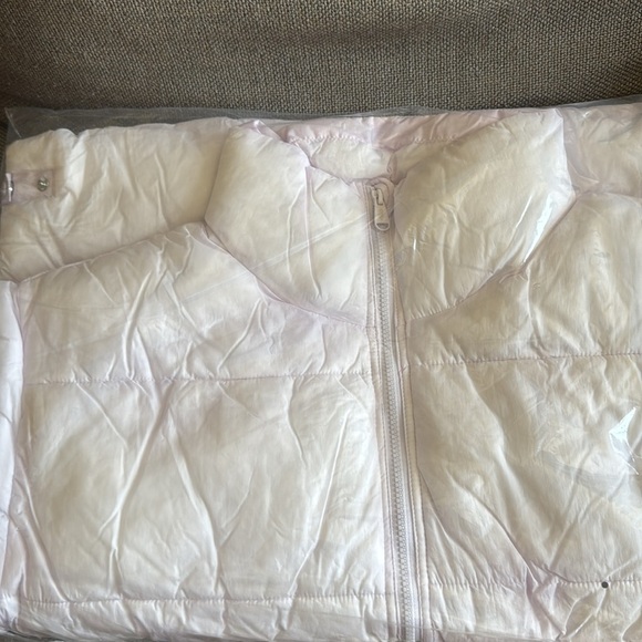 NWT $148 Free People In a Bubble Oversized Puffer Vest Rose Quartz Pink LARGE - Picture 10 of 12